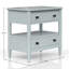 Table de chevet ouverte avec 2 tiroirs-370073374