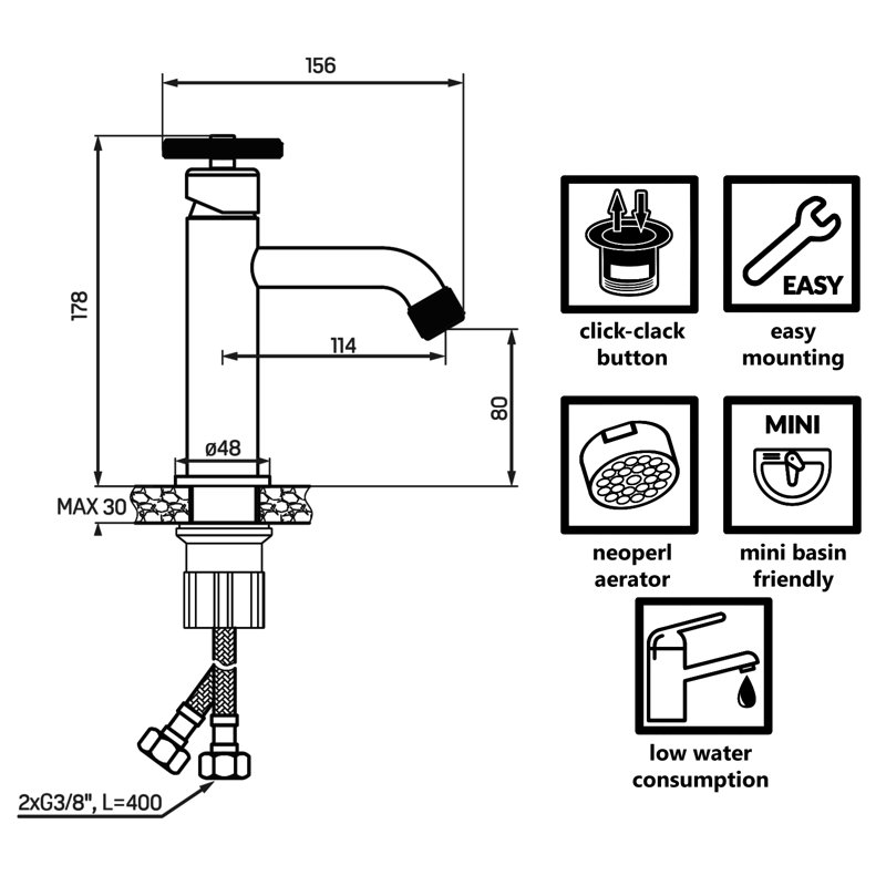 Efrim Mono Basin Mixer