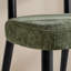 Chaises de salle à manger à oreilles courbées modernes en chenille moderne, vert mousse-1421433617