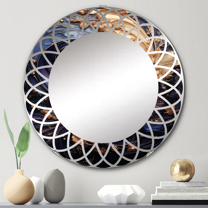 Miroir mural rond Nayati, 24 po x 24 po