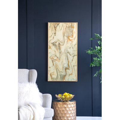 Art mural à motif de marbre