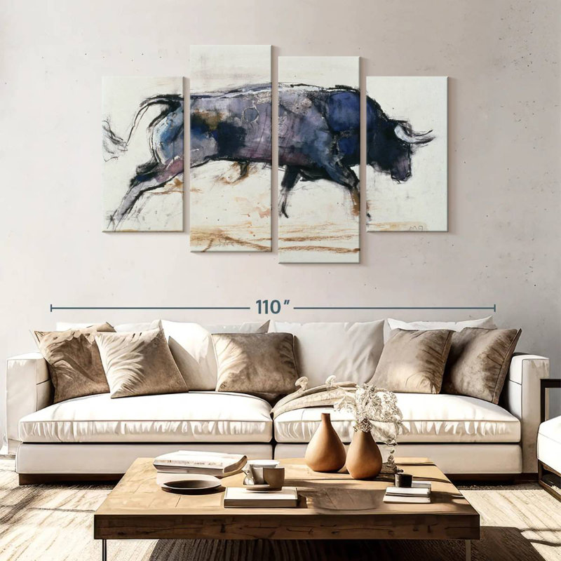 Brampt Charging Bull 1998, 54" H x 84" W