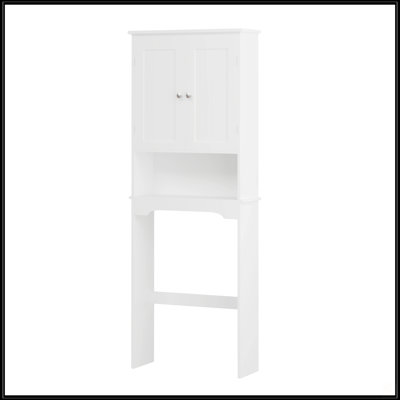 Armoire de rangement au-dessus de la toilette