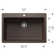 Liven SILGRANIT 33" Super Single Dual Mount Kitchen Sink