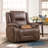 Almyra 3-Piece Vintage Faux Leather Manual Reclining Living Room Set With 2 Single Recliner Chair & A 3-Person Reclining Sofa