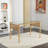 Sadah Glass Top Metal Base Dining Table