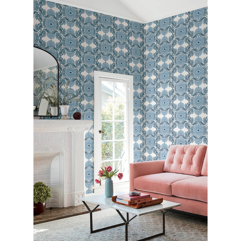 Giry Wallpaper Roll, Blue