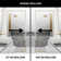 Meridian 34" W x 74" H Fixed Framed Shower Screen with 3/8" Glass