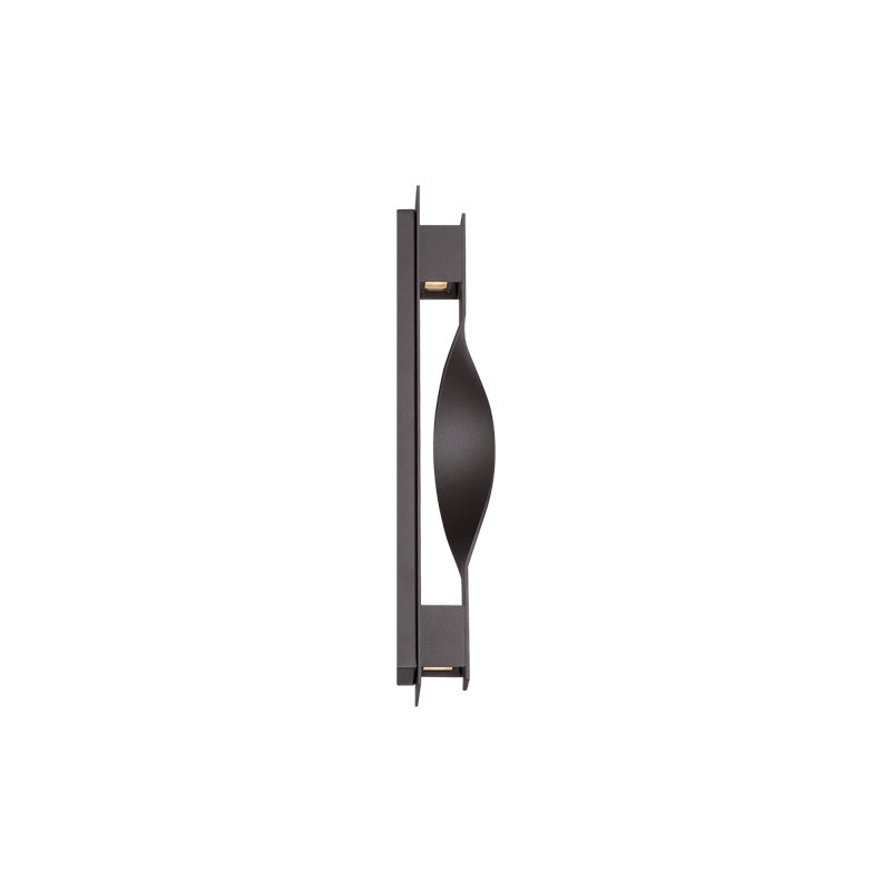 Bronze Twist LED Outdoor Wall Light with White Diffuser