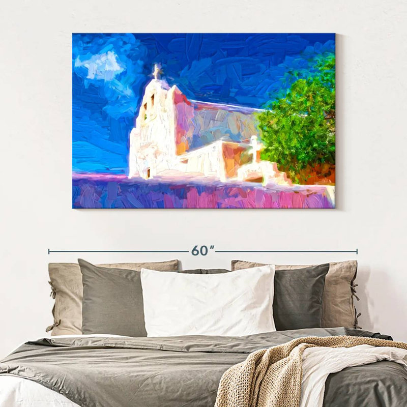 Adella Adobe Church, 34" H x 51" W