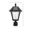 Baytown II Black Solar Powered LED 3in Fitter, Pier, Wall Outdoor Light