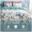 Botanical Floral Duvet Cover Set Polycotton Fabric with Matching Pillowcases, Sinlge Double King-1322403190