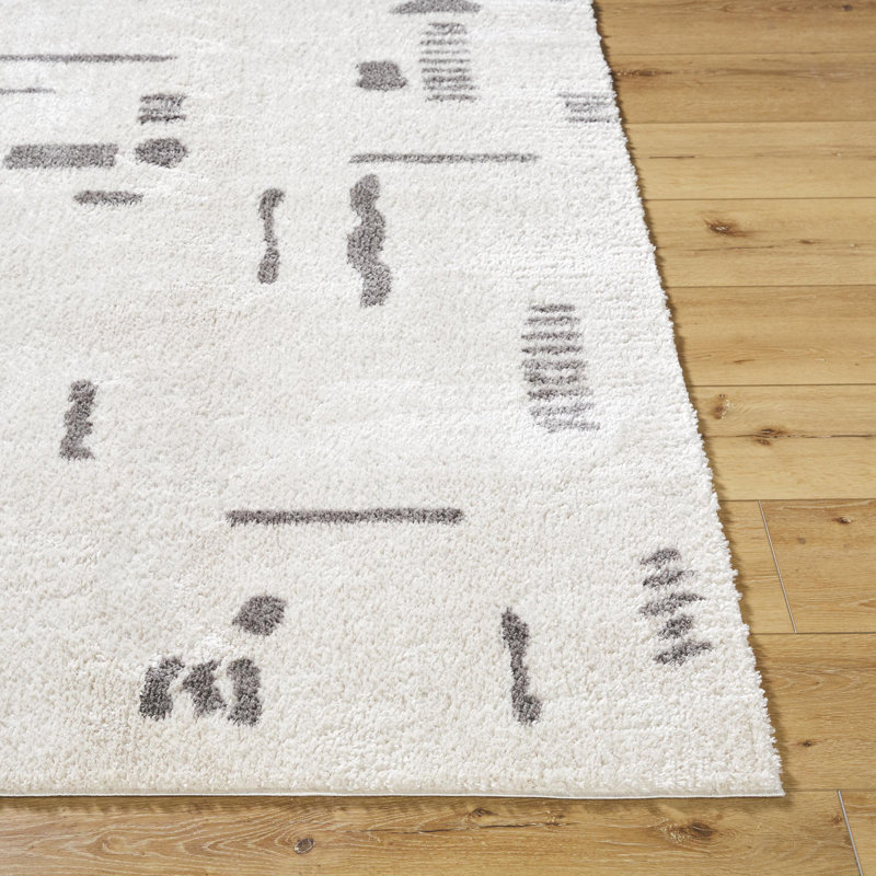 Zuhur Washable Abstract Indoor Rug, Rectangle 7'10" x 10'