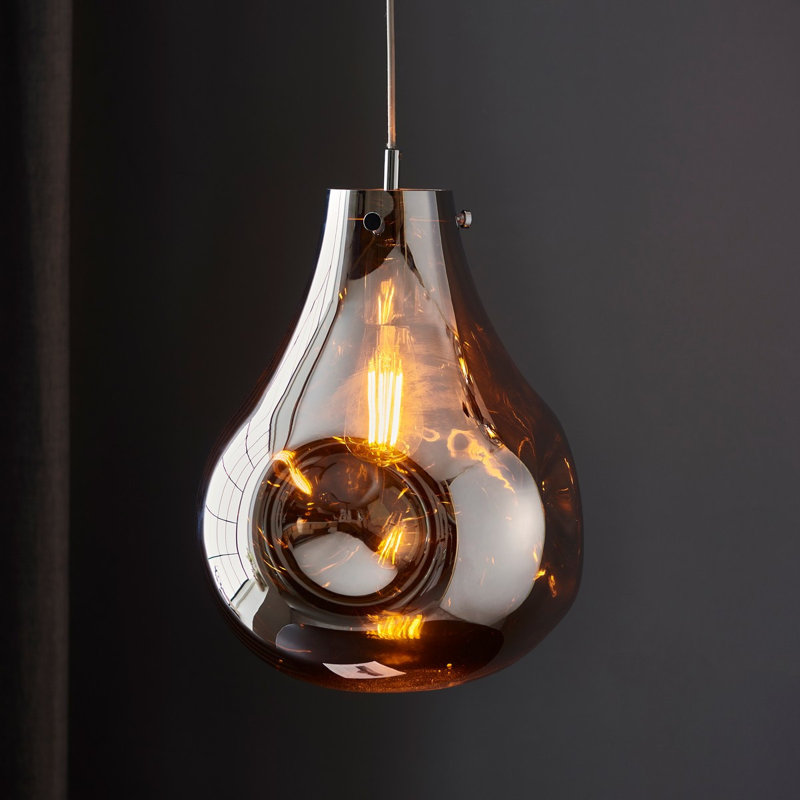 Beni 1 - Light Chrome Sphere Pendant, Silver