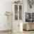 81.7'' H 5-Tier Display Case Curio Cabinet With Glass Doors