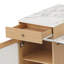 Îlot de cuisine extensible avec table de salle à manger, rangement double-face et prise de courant intégrée pour une utilisation polyvalente et une efficacité maximale de l'espace-919890962