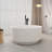 49'' x 49'' Freestanding Tub Solid Surface Soaking Bathtub