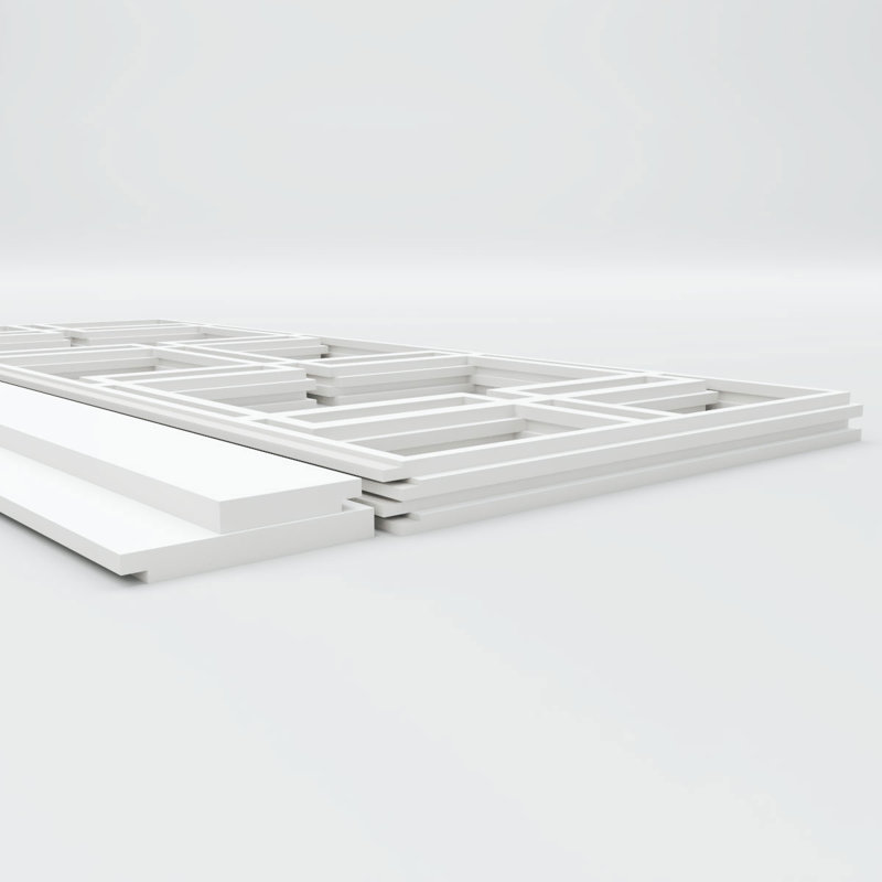 Panneaux de lambris H 44 po x l 94 1/2 po x P 5/8 po