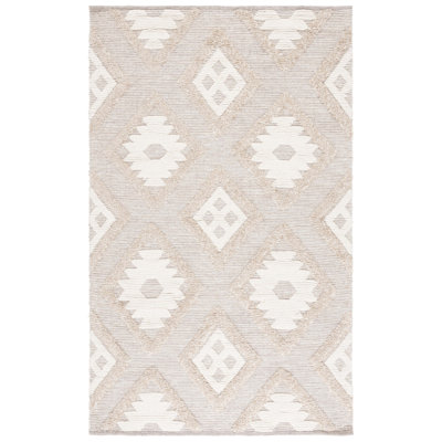 Keyin Hand Woven Wool Pile Southwestern Rug
