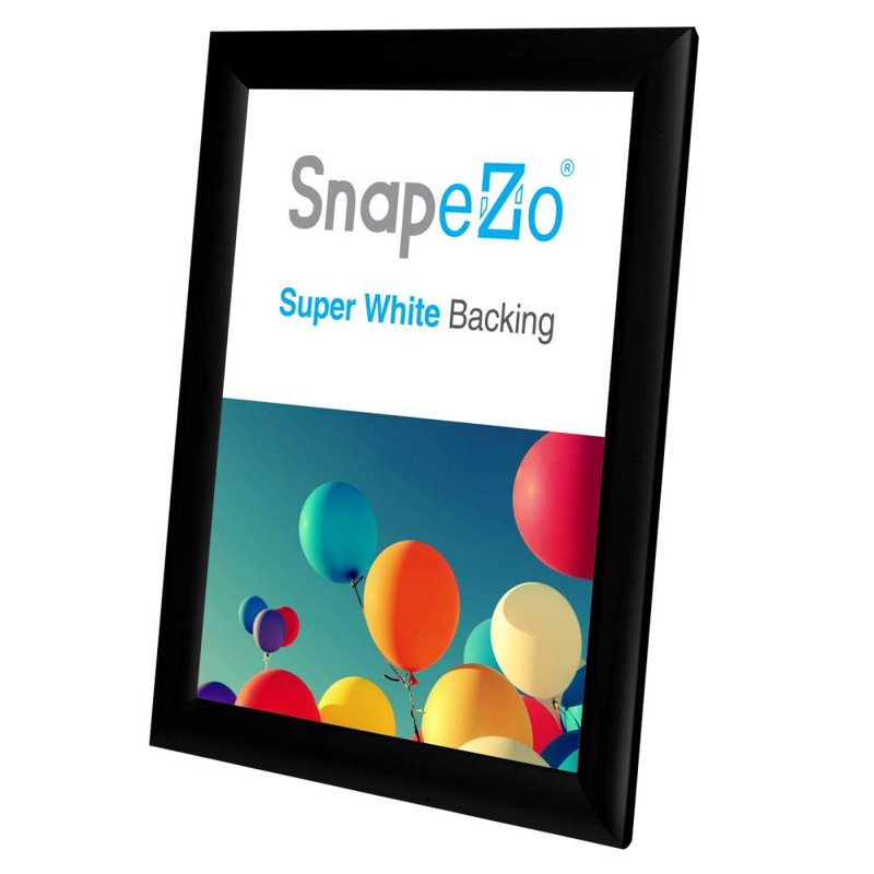 Cadre en aluminium Snapezo Snap Frame, 8,5 po x 11 po, Noir