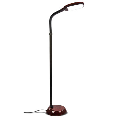 Litespan Daylight LED Floor Lamp with Adjustable Reading Light