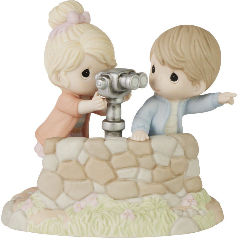 Hand-Painted Porcelain Couple Figurine, 5.71" Height