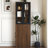 70.87" H Display Storage  Cabinet , 4 Tier Multi-Functional Pull-Out Multi-Tier Storage Shelf & 2 Glass Doors, Modern Wooden  Kitchen Pantry Cabinet For Living Room Or Kitchen And Dinning Room-1652489975