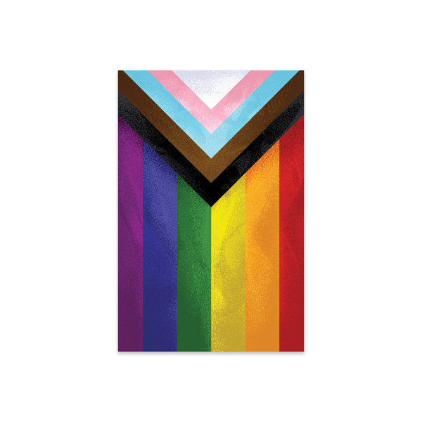 Wrought Studio Modern Pride Flag Print On Acrylic Glass 