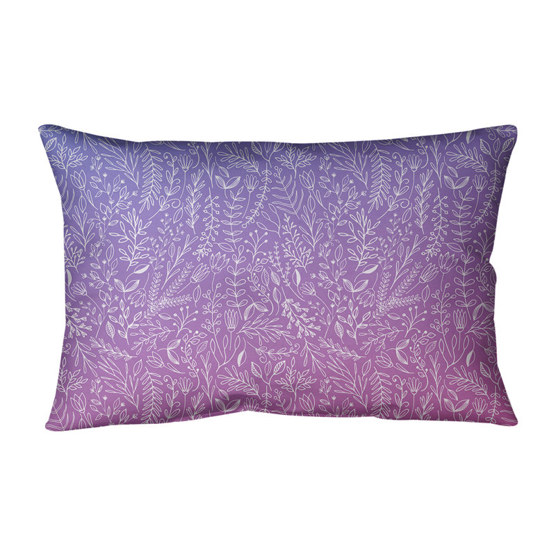 Coton rectangulaire Katelyn Elizabeth Ditsy, Pas de bourre, Bleu / rose