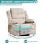 Fauteuil inclinable et pivotant avec massage vibrant et chauffant-677013194