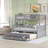 Gandee Kids Twin Over Full Bunk Bed with Trundle with Drawers-1619607679