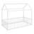 Montessori-Inspired House-Shaped Floor Bed Frame With Safety Fence-408730601-408730607