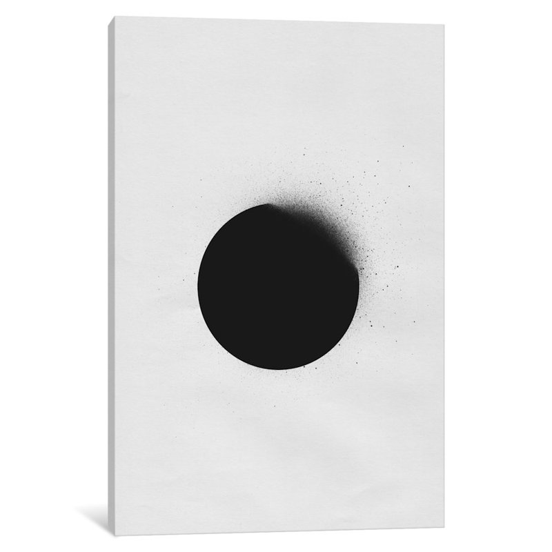 « black i », reproduction d’art sur toile, H 12 po x l 8 po x P 0,75 po