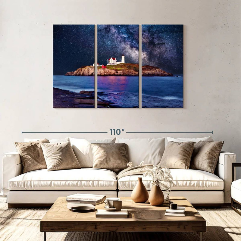 Phare de Lilie Cape Neddick Nubble, H 48 po x l 74 po