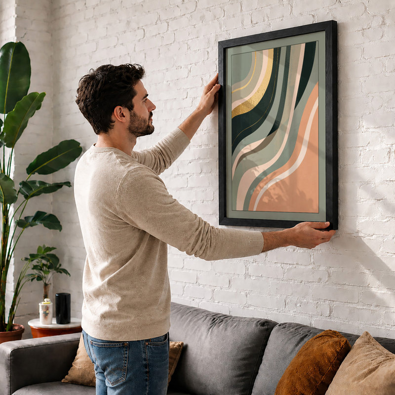 Gentle Flow Minimalist - Print, Oak, A4 - 29.7 x 21.0 cm