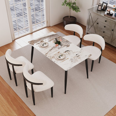 Ensemble de table de salle à manger 5 pièces Juvan