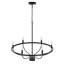 Luminaire de style lustre industriel rond classique 6 lumières Bellandra-141617960