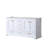 White Double Bath Vanity 60 In. W X 22 In. D-117844596