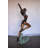 Ballet Dancer Performing on Stage Bronze Statue - Size: 45"L x 27"W x 71"H.