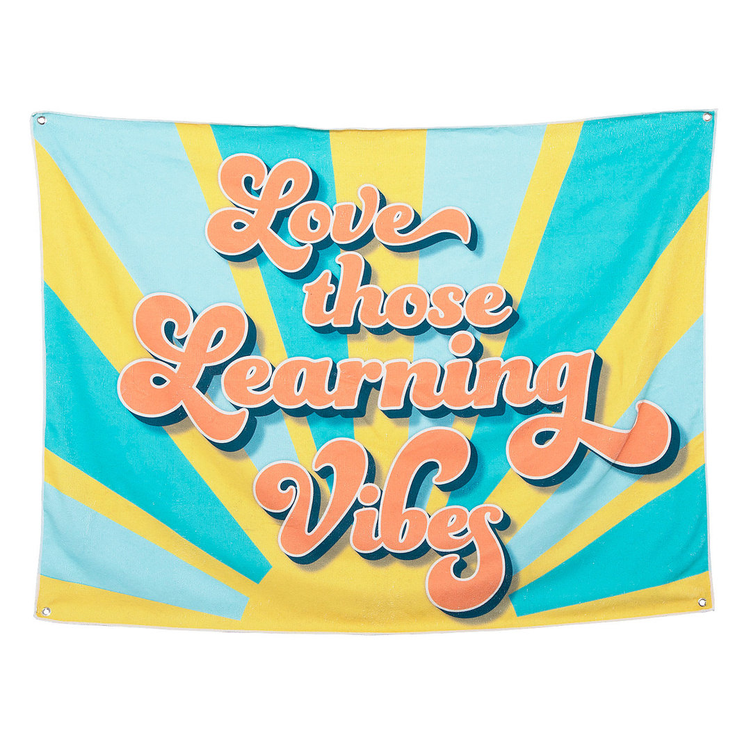 Fun Express Groovy Learning Vibes Tapestry Oriental Trading Company