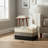 Large Blanket & Toy Storage Basket, Black & Brown Woven Style, Living Room & Bedroom Organizer-321844546