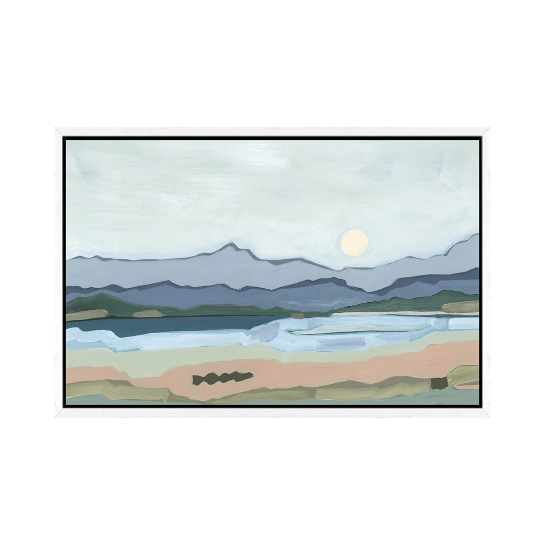 Moonrise Over The Valley, 2023 by Andrea Mejia - Gallery-Wrapped Canvas Giclée on Canvas
