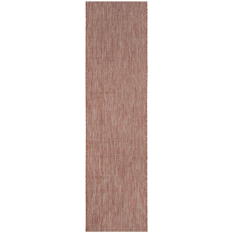 Deycy Performance Chevron Indoor/Outdoor Area Rug, Runner 2'3" x 8'