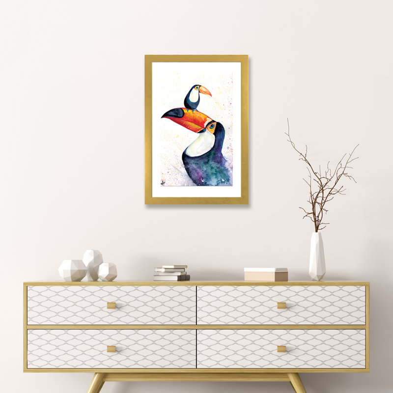 No Subject, 32" H x 24" W x 1" D, Gold Framed Fine Art Paper