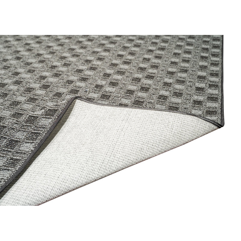 Tapis noir abstrait intérieur / extérieur, Tapis de couloir 2 pi x 30 pi