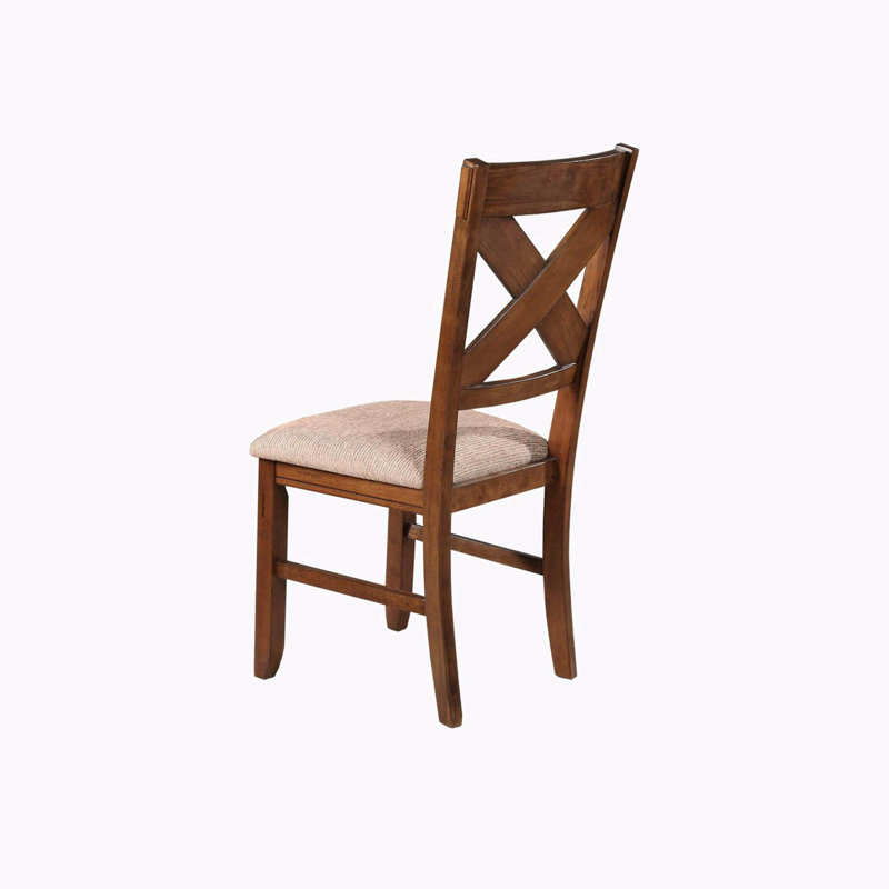 Poe 19.5'' H Upholstered Side Chair, Brown