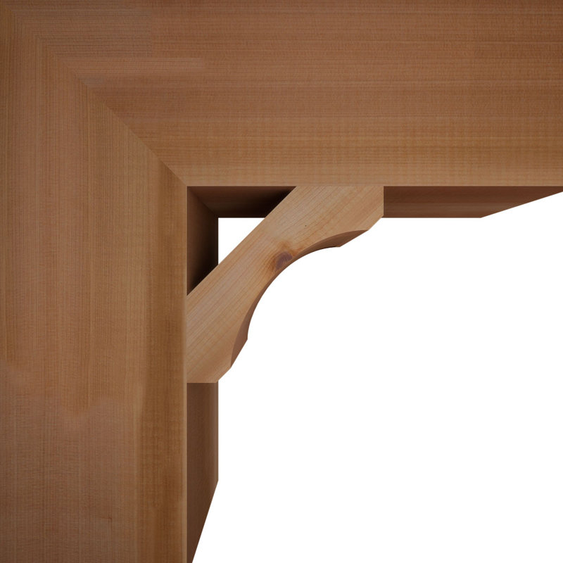 Support en bois rustique Legacy Block, Cèdre rouge, Lisse, H 18 po x l 5,5 po x P 18 po