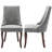 Seita Rayon Cloth Flocking Solid Wood Upholstered Dining Chairs-568566918