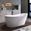 Baignoire de trempage autoportante en acrylique 63 po