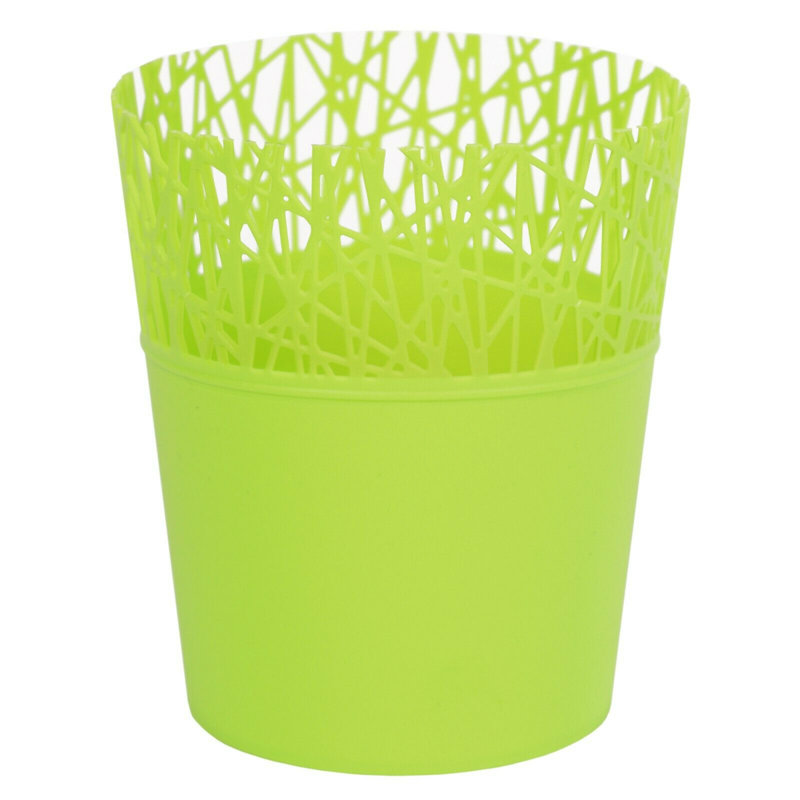 Carla-Louise Pot Planter, 18.2cm H x 16cm W x 16cm D, Lime